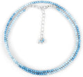Gempires Natural Blue Opal Necklace Choker - Delicate Everyday Gem