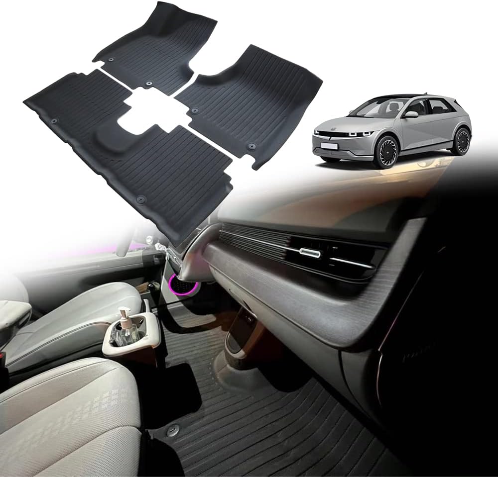 BestEvMod Ioniq5 All Weather Floor Mats for 2022 2023 2024