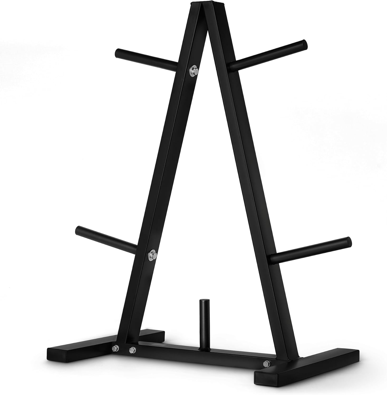 Weight Plate Tree Rack for Organized Home Gym Storage