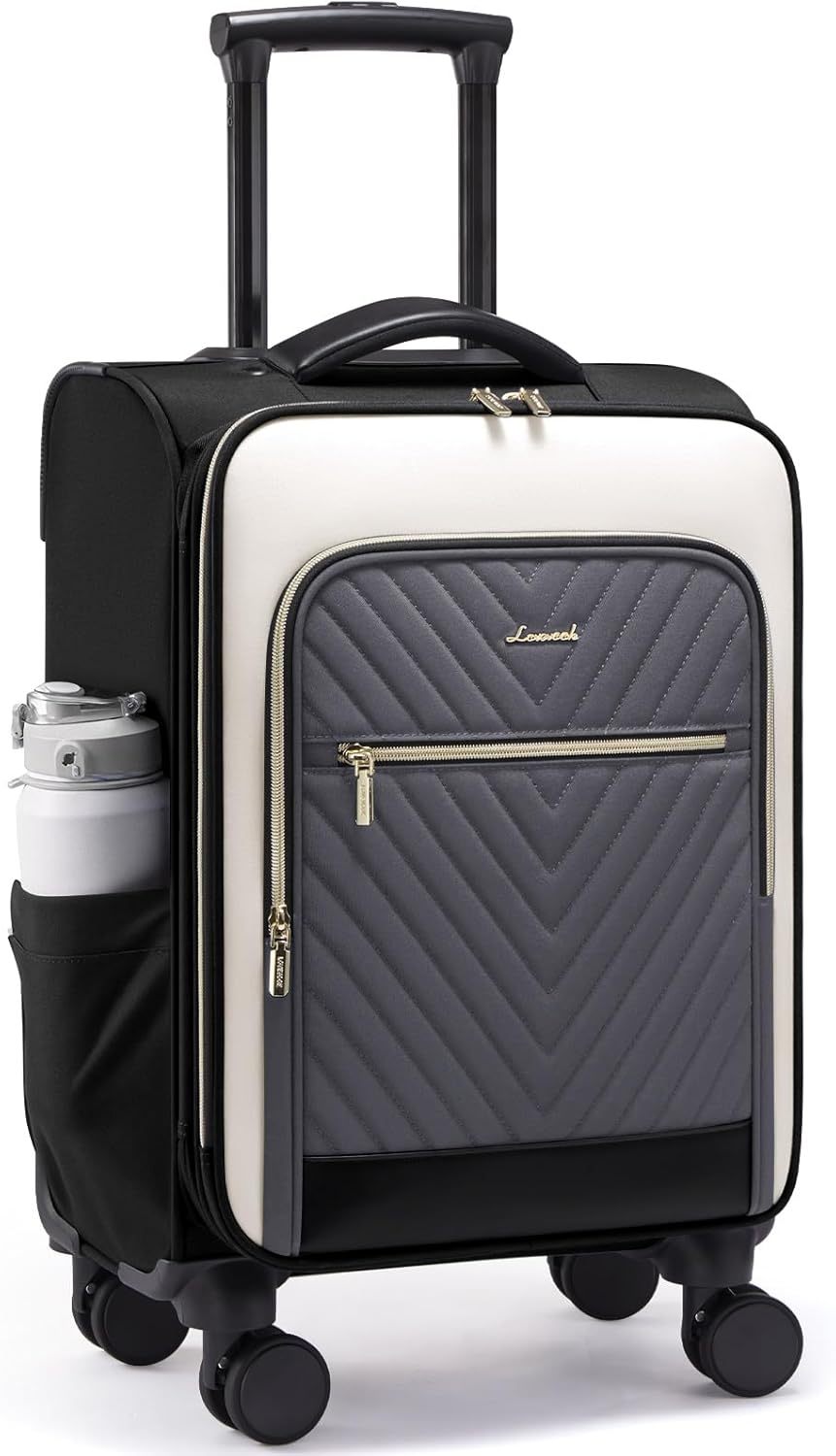 LOVEVOOK 20 Inch Carry On Luggage with TSA Lock for Women