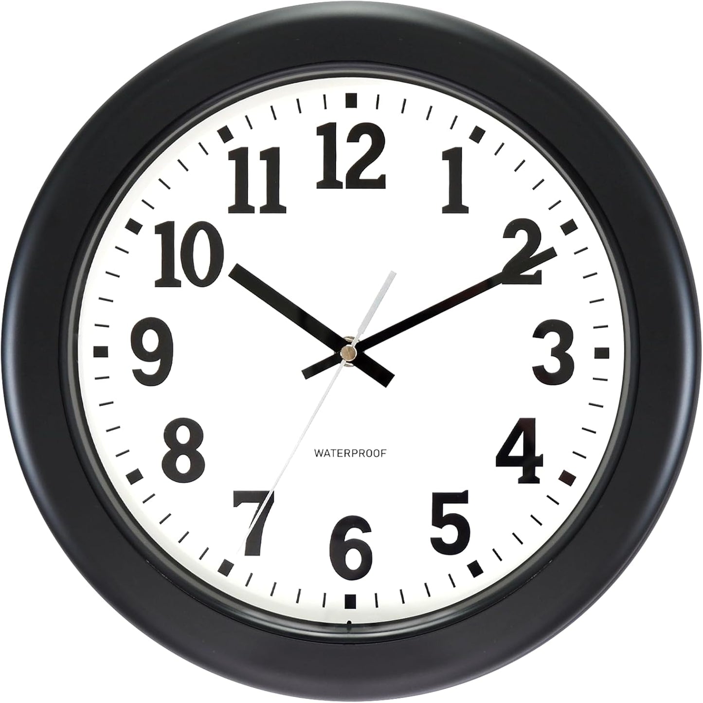 Caysie 12 Inch Waterproof Clock for Indoor and Outdoor Use