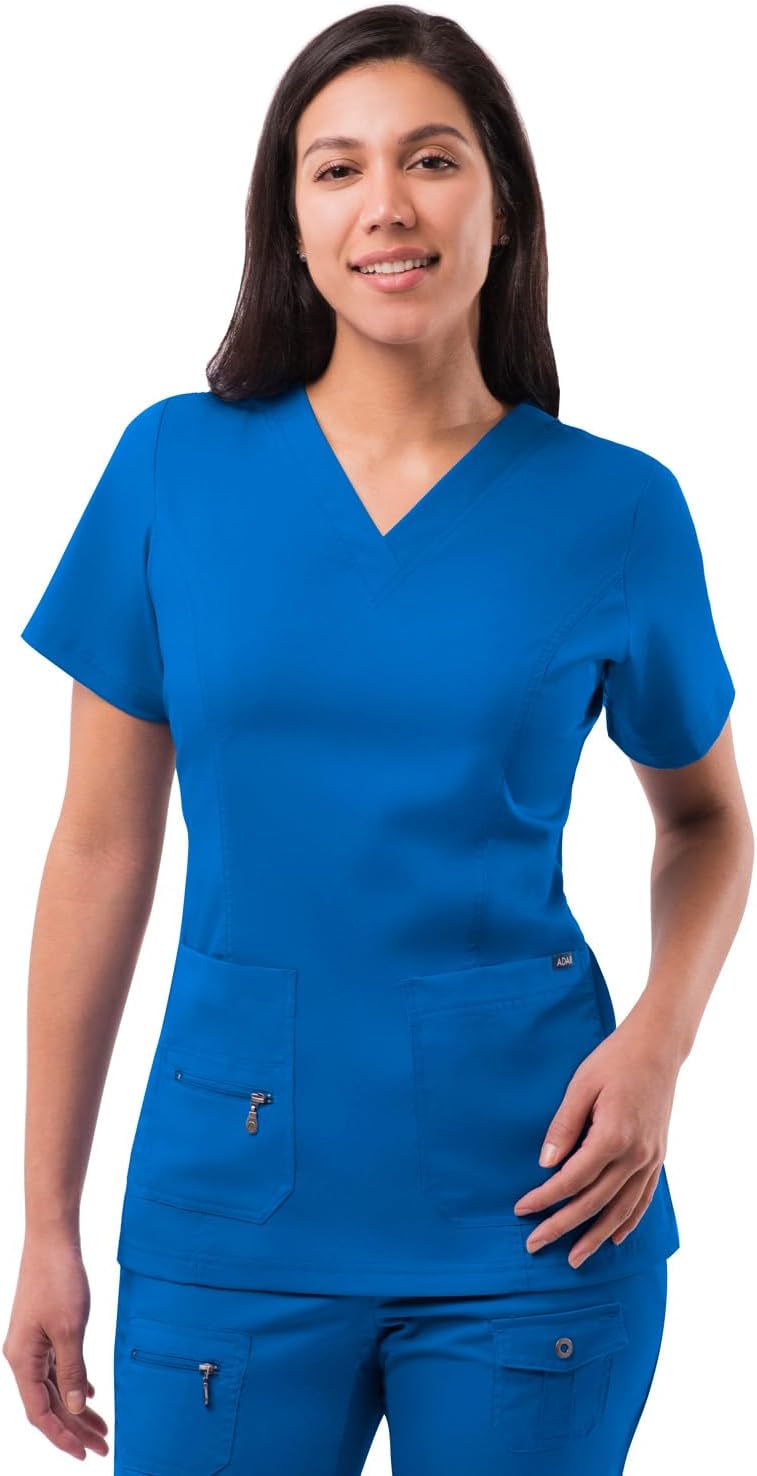 Elevated V-Neck Scrub Top for Women - Professional Comfort