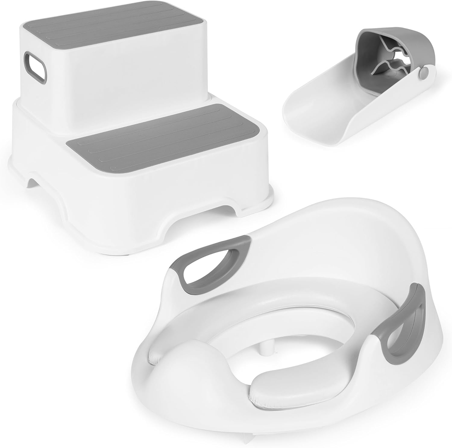 Toddler Step Stool with Toilet Seat & Faucet Extender for Kids