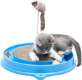 AUOON Cat Scratcher Toy with Ball Track and Plush Mouse for Cats