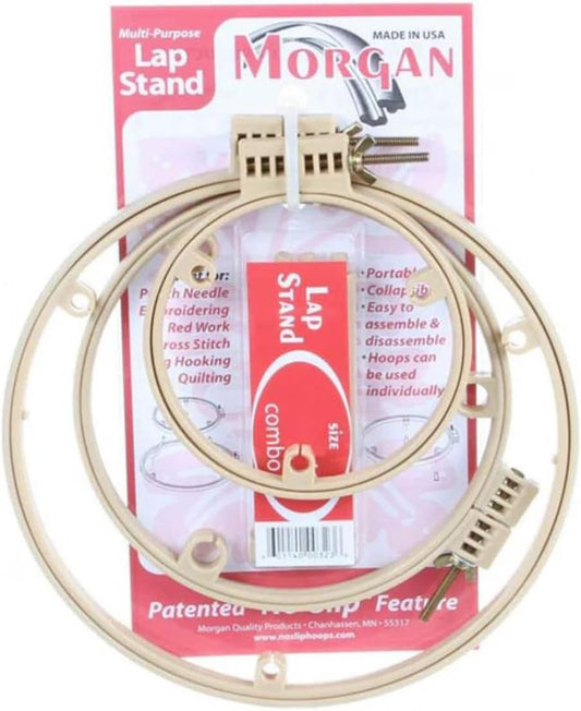 Morgan Quality Products Lap Stand Hoop for Hands-Free Crafting
