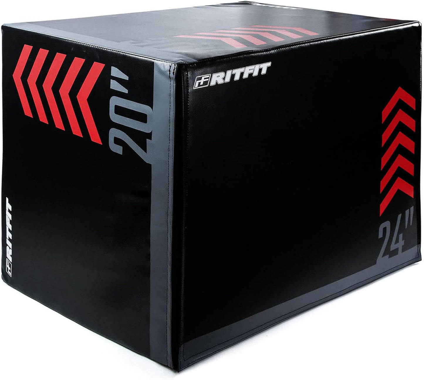 RitFit 3 in 1 Extra Firm Soft Plyo Box for Home Gym Fitness