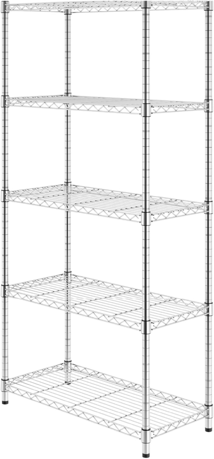 Heavy Duty Steel Wire Storage Shelves for Garage and Kitchen