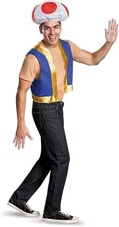 Disguise Men's Toad Costume Accessory Kit for Fun Events