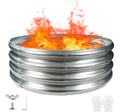 32 Inches Diameter Camp Fire Ring Pit - Durable Galvanized Steel Fire