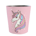 10L Waterproof PU Leather Wastebasket Retro Decorative Trash Can