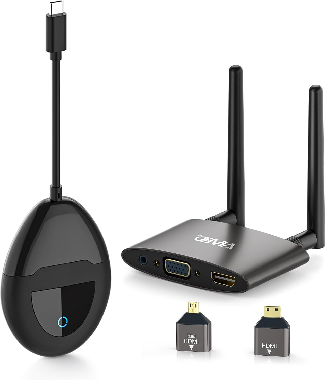AIMIBO 4K Wireless HDMI Transmitter/Receiver - Dual Screens, Smooth Streaming