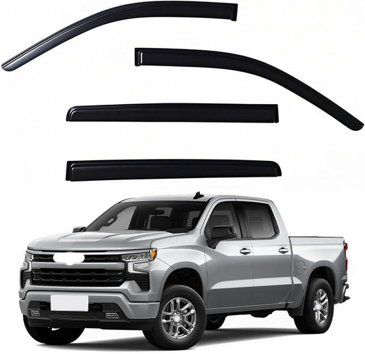 Window Visors Rain Guards for 2019-2025 Silverado & Sierra