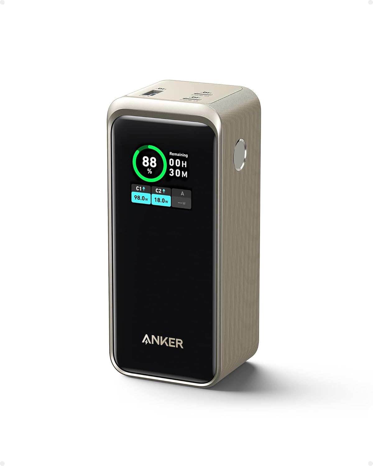 Anker Prime 20,000mAh Laptop Charger: TSA-Approved, Fast Charging for iPhone, Samsung, MacBook