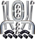 MOOSUN 3in Aluminum Intercooler Piping U-Pipe Kit - Universal Fit