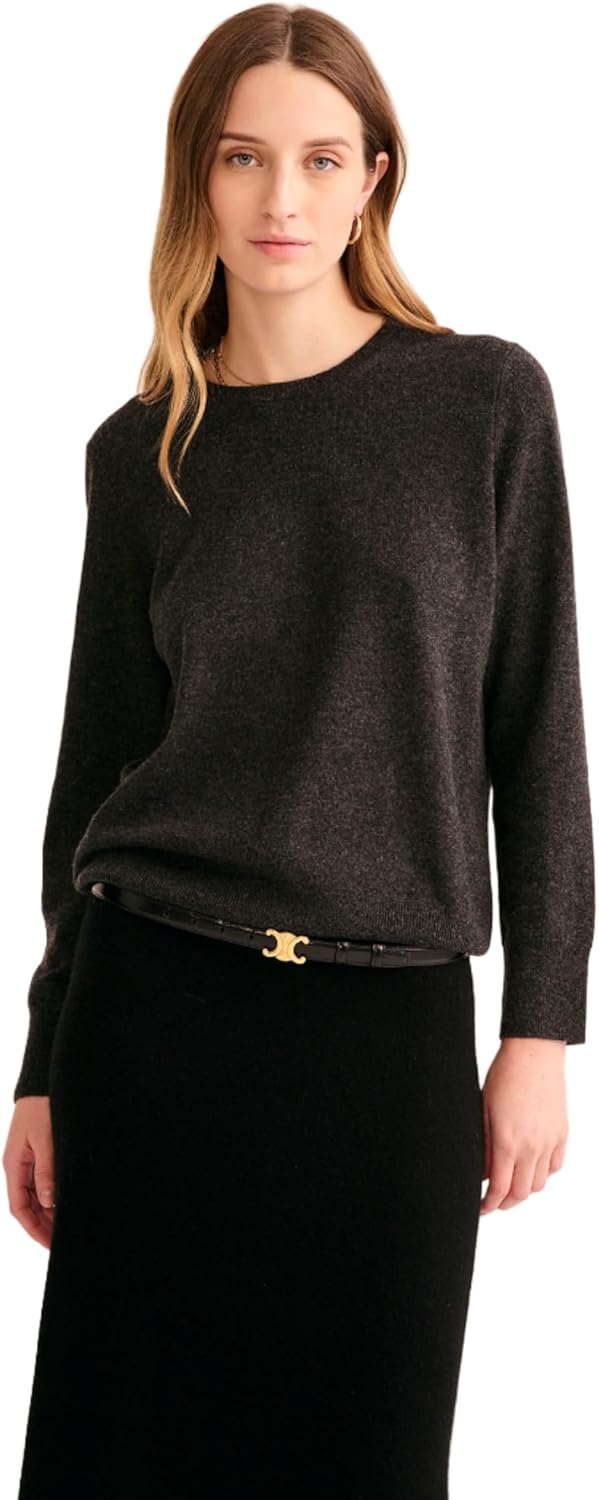 NAADAM Womens Cashmere Crewneck Sweater - Classic Wardrobe Staple