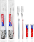 Disposable Travel Toothbrushes with Toothpaste 100 pcs - Bulk Pack
