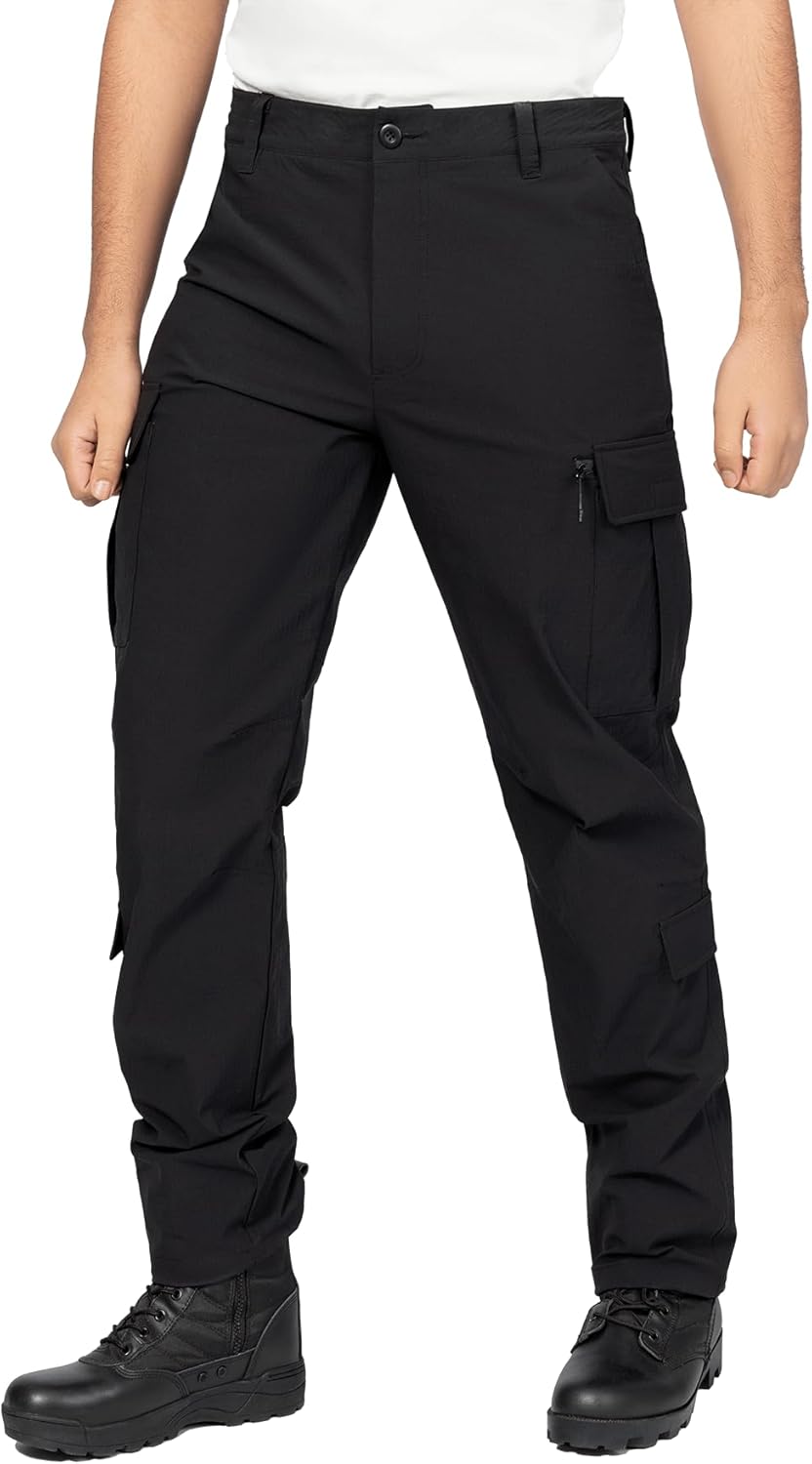 Men's Tactical Cargo Pants Waterproof Lightweight 7 Pockets
