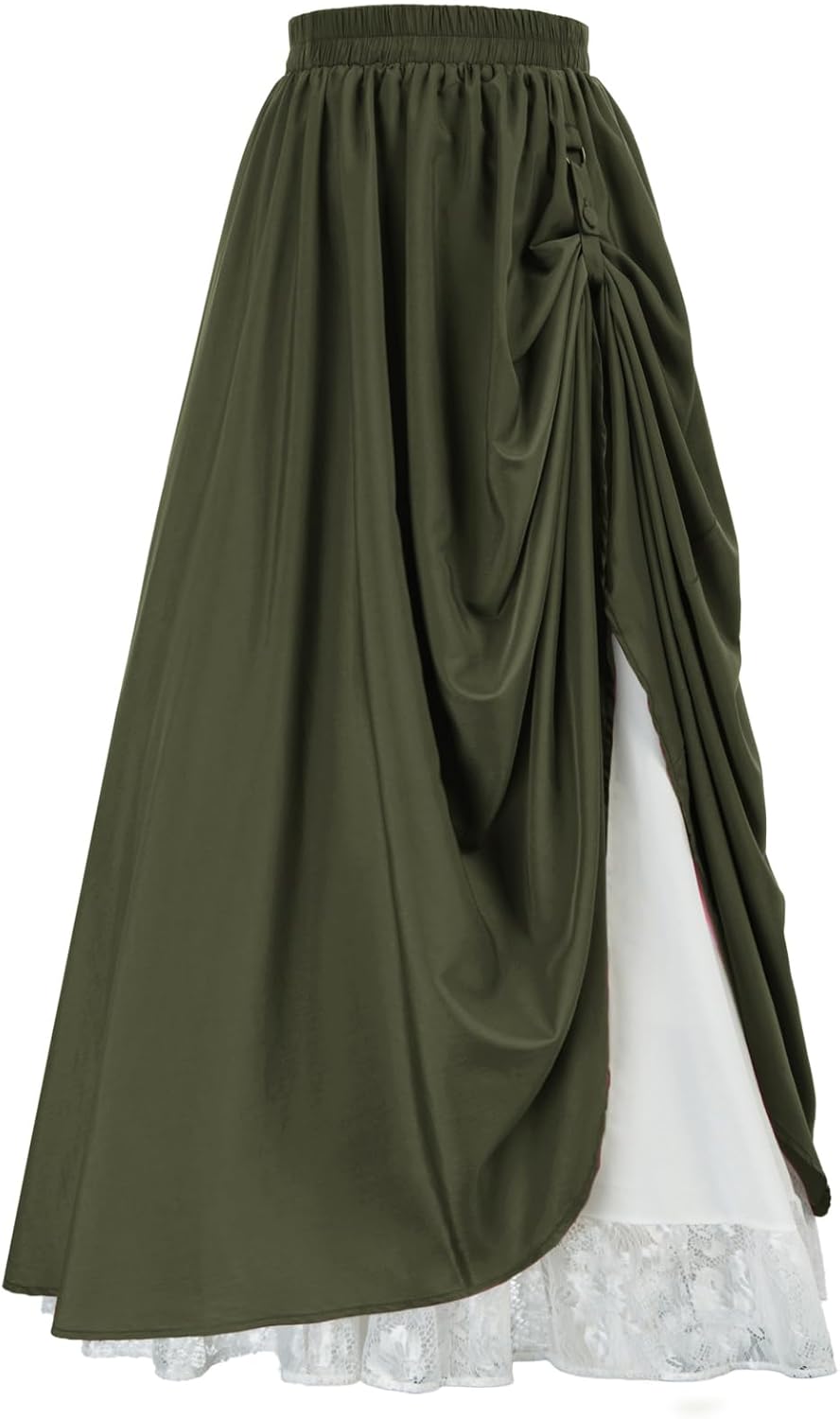 Scarlet Darkness Maxi Long Skirt for Women - Double Layered Style
