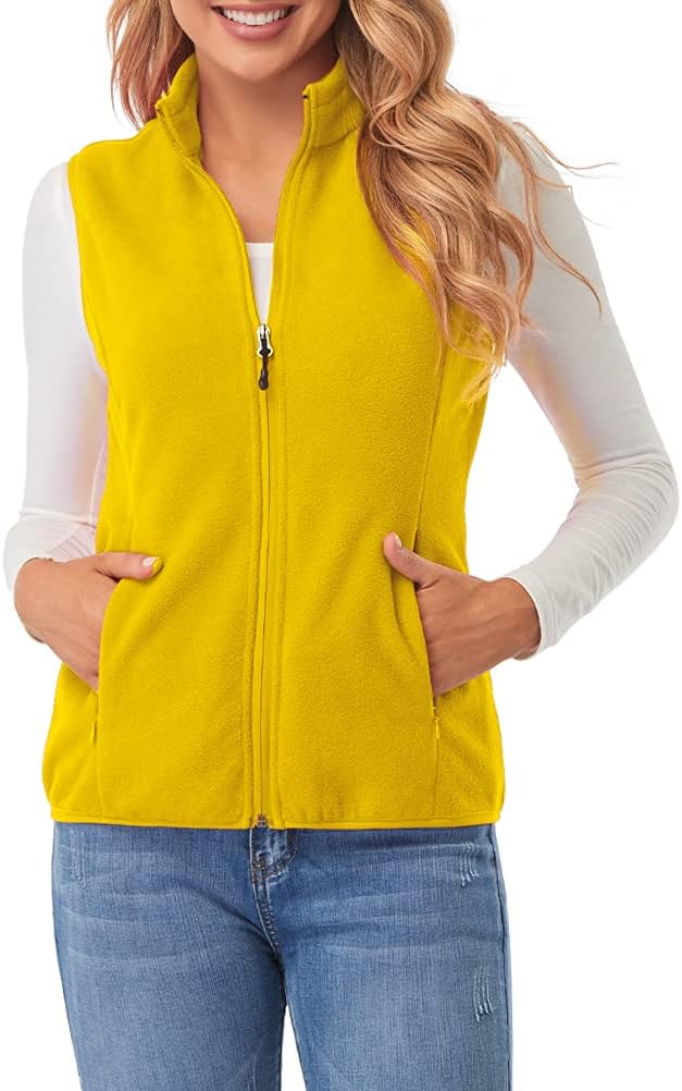 Fuinloth Women's Fleece Vest: Cozy Sleeveless Layering Essential