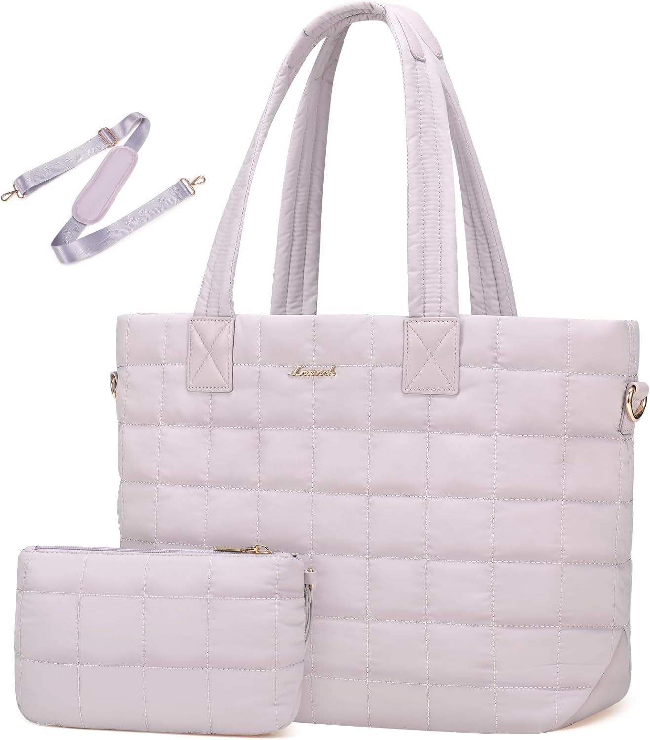 LOVEVOOK Large Puffer Tote Bag for Women - Stylish & Durable