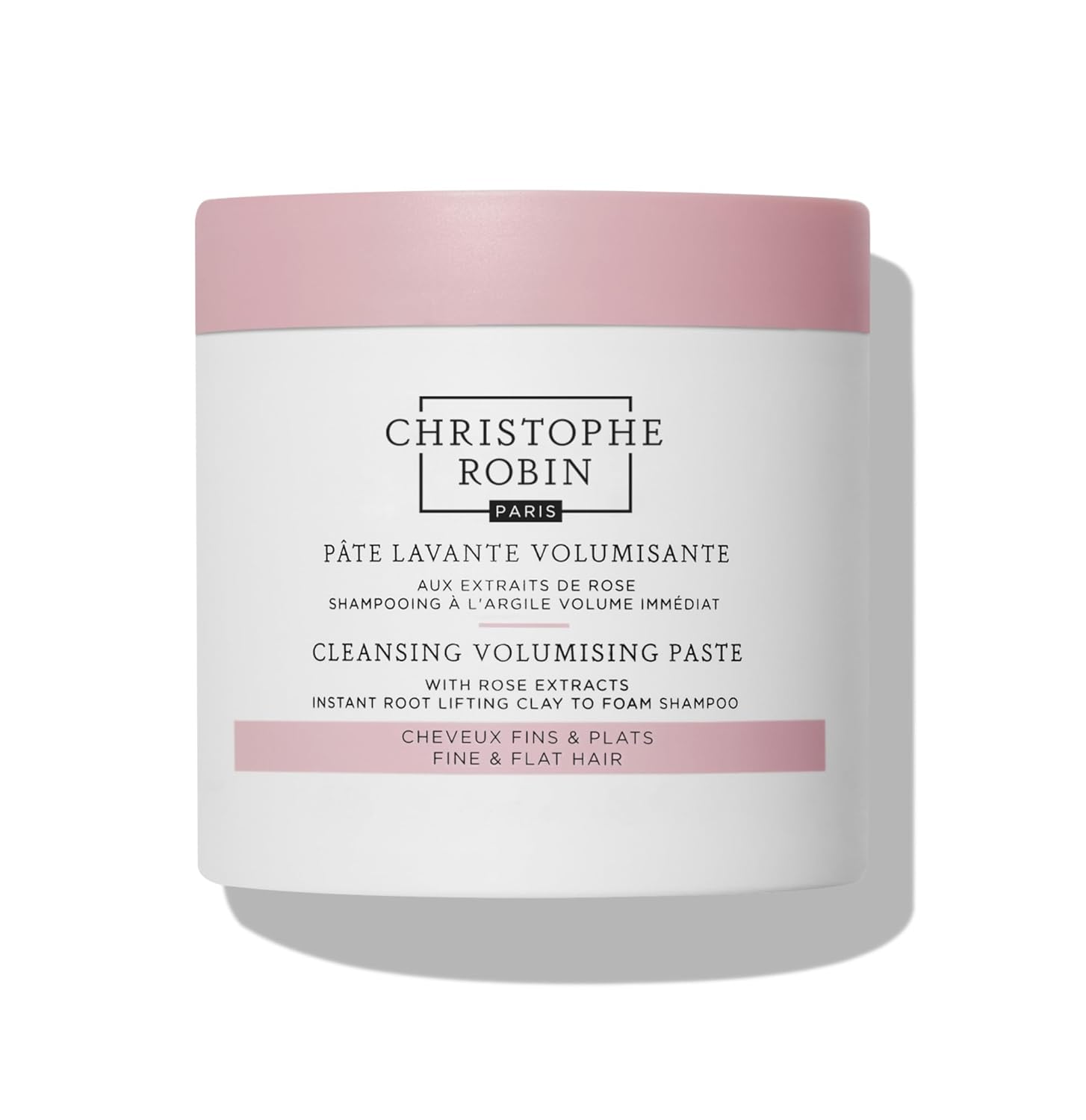 Christophe Robin Volumizing Paste Shampoo - Rose Clay Extracts - Travel Size