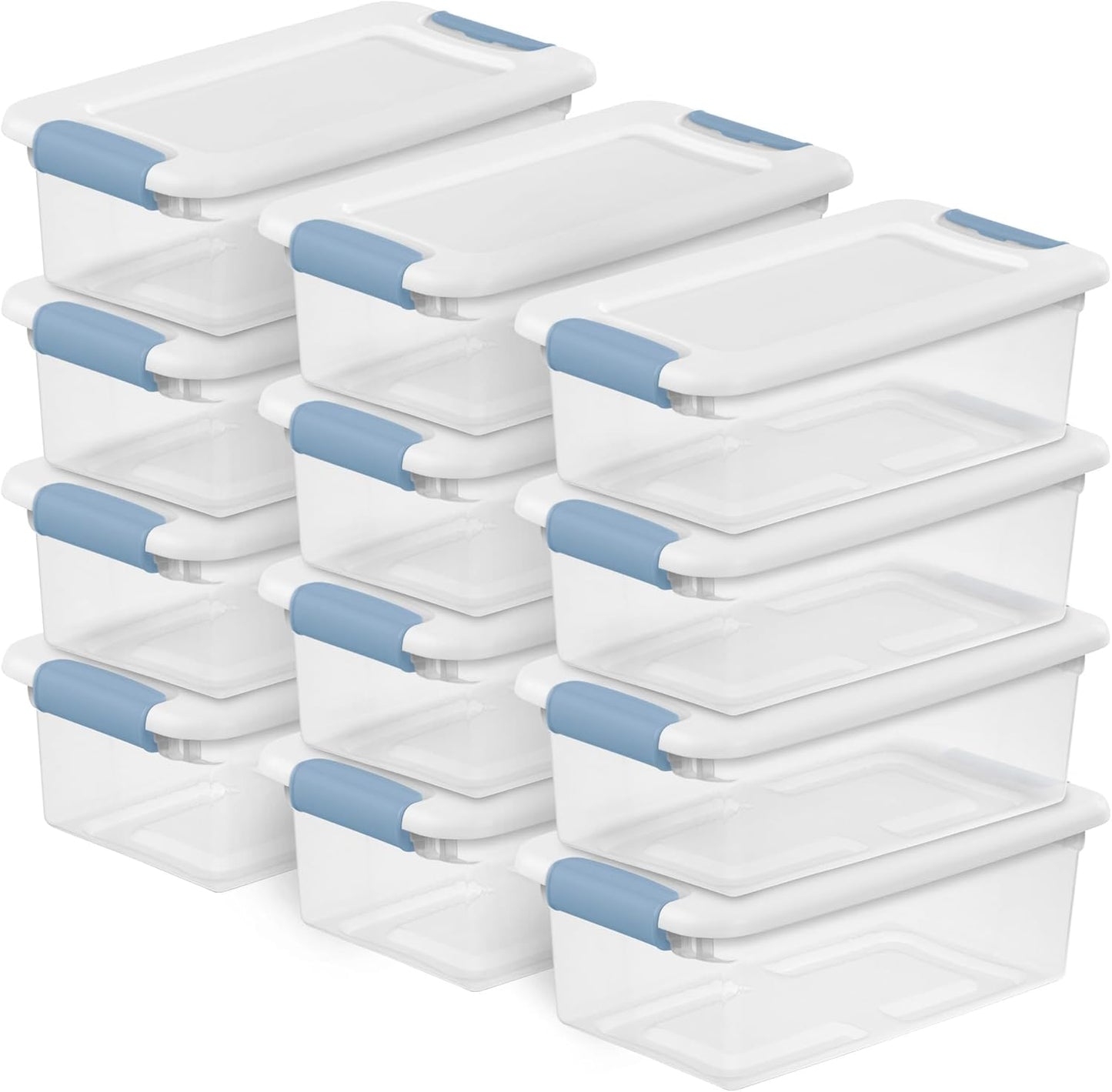 Sterilite 12-Pack Latching Box for Under Bed Storage Needs