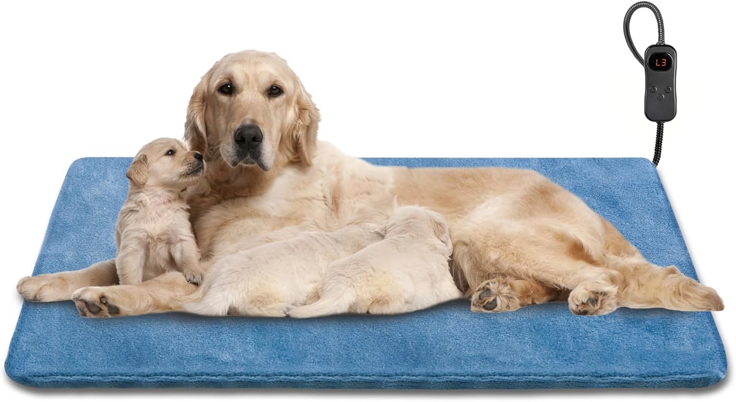 Dog Heating Pad with Adjustable Temperature for Cozy Comfort