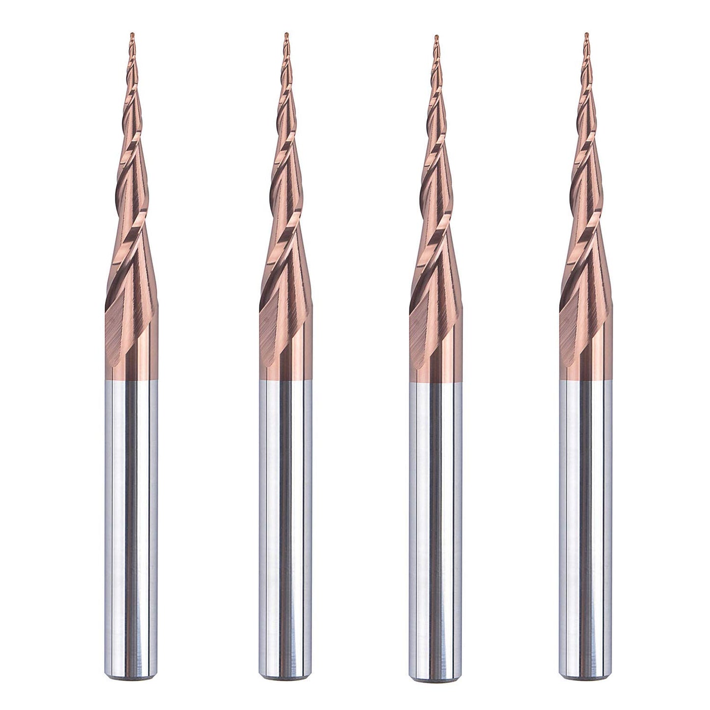 SpeTool Tapered Ball Nose End Mill Set for Precision Carving