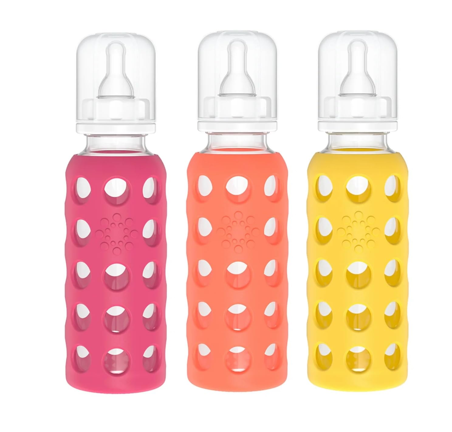 Lifefactory Glass Baby Bottle BPA Free with Silicone Sleeve
