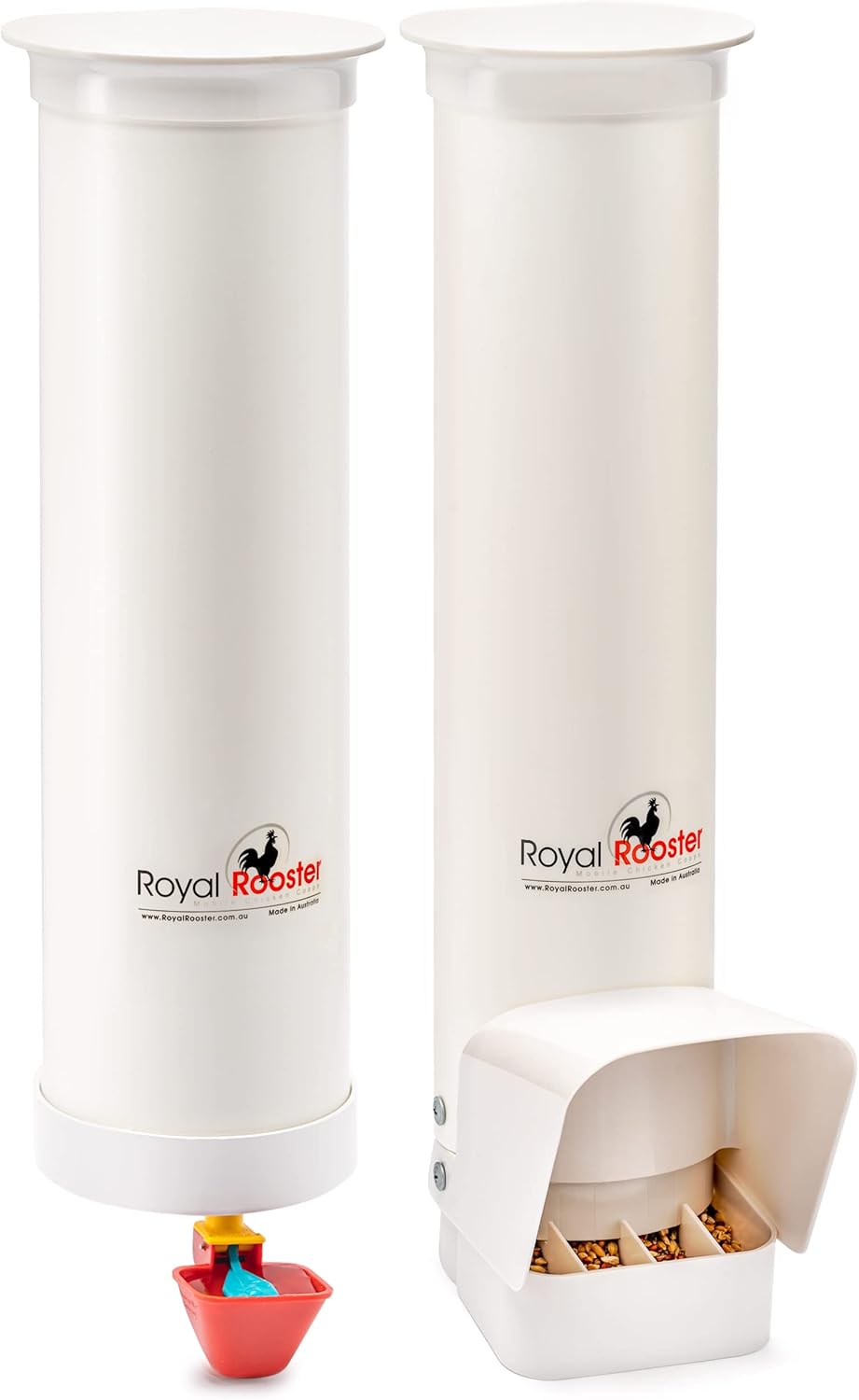 Royal Rooster Chicken Feeder & Waterer Set - Easy Care Coop Combo