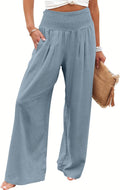 Fashionable Linen Palazzo Pants for Women's Summer Wardrobe