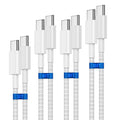 USB C to USB C Cable Fast Charging 4-Pack - 60W Braided Cables