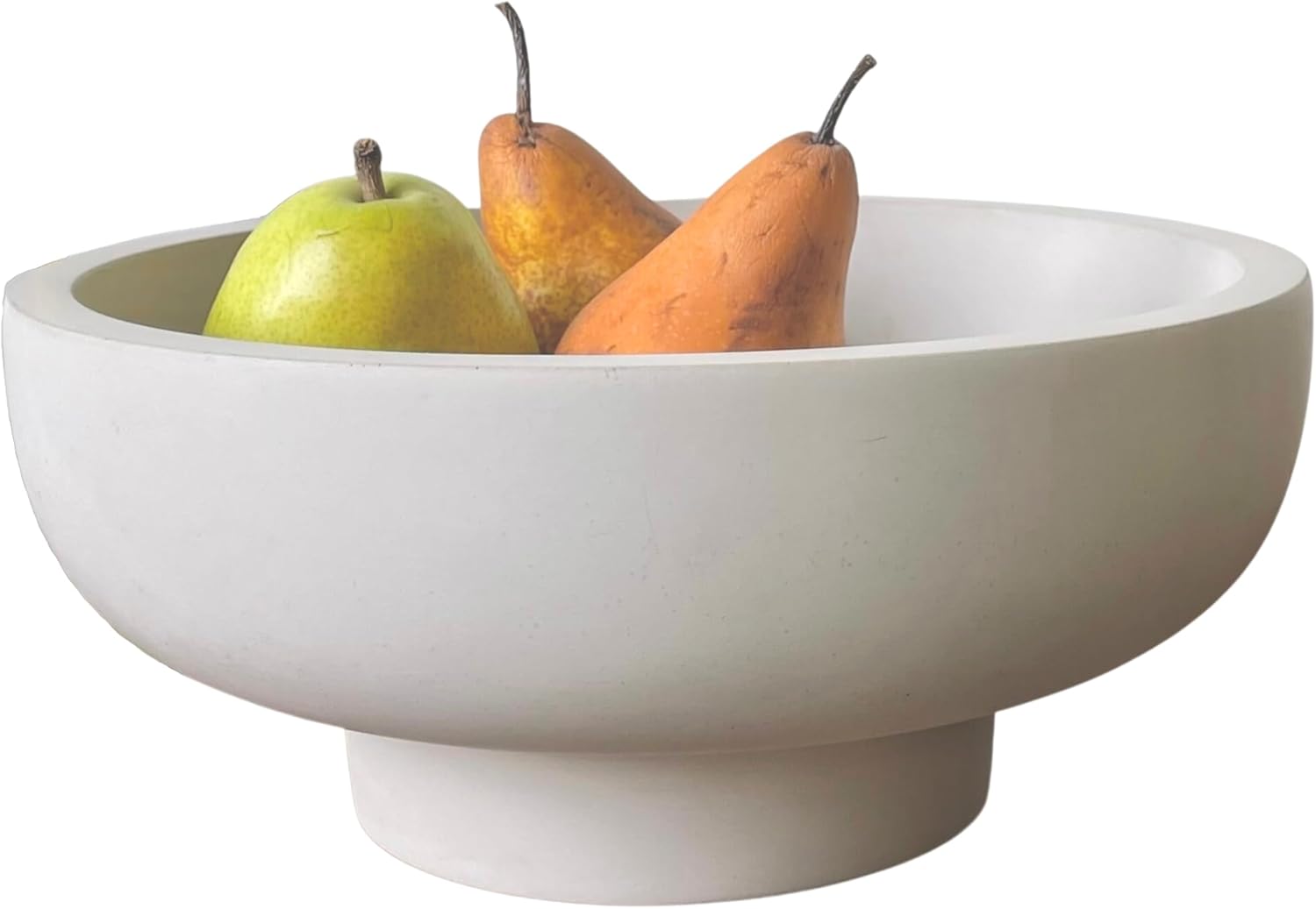 OAKOA Concrete Fruit Bowl - Modern Decorative Centerpiece for Home