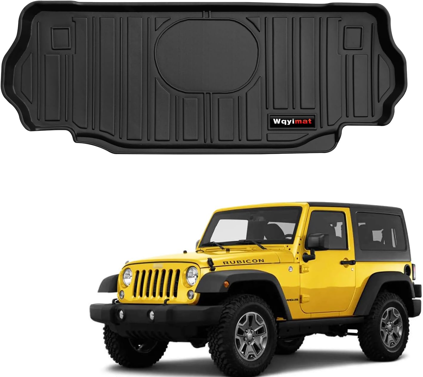 Custom Cargo Mats for 2007-2018 Jeep Wrangler JK 2 Door