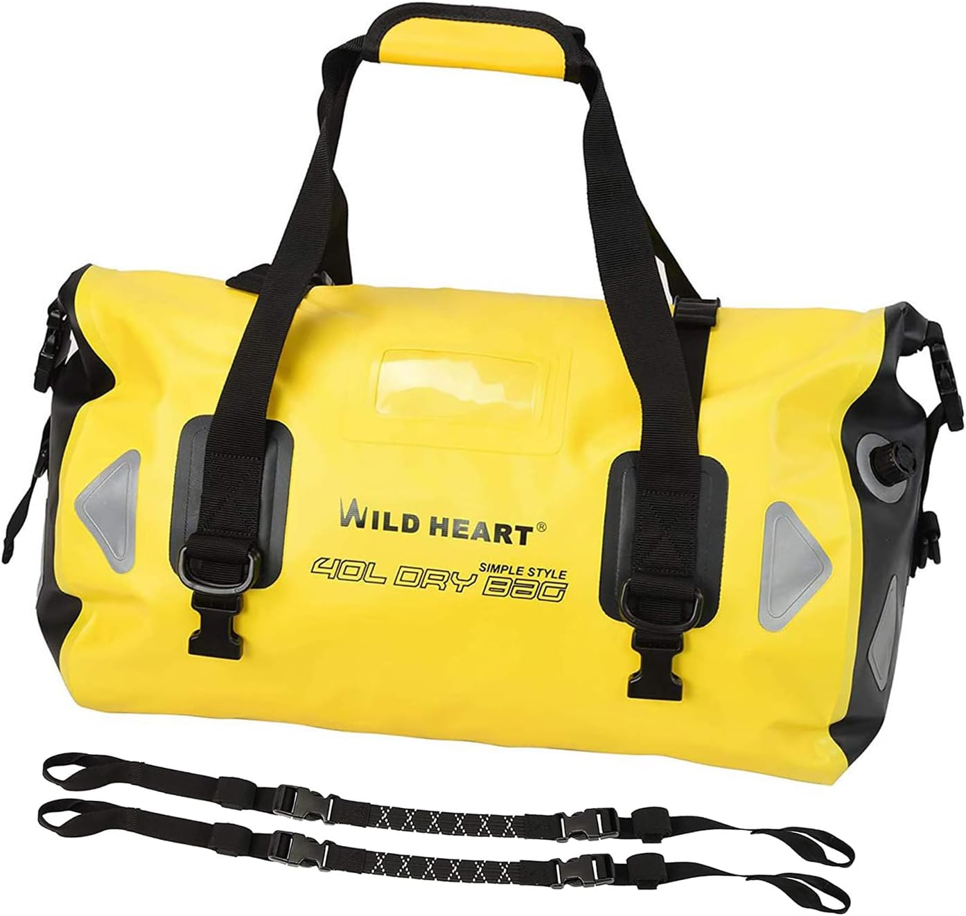 WILD HEART Waterproof Motorcycle Duffel Bag for Kayaking & Camping