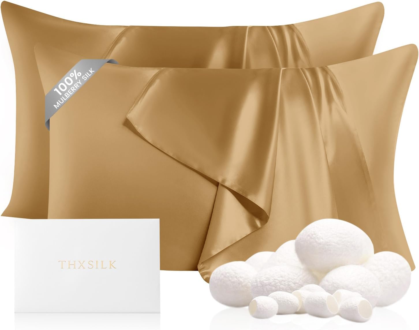 100% Pure Mulberry Silk Pillowcases for Hair and Skin Care