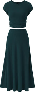 PRETTYGARDEN Two Piece Skirt Set for Women - Stylish Comfort