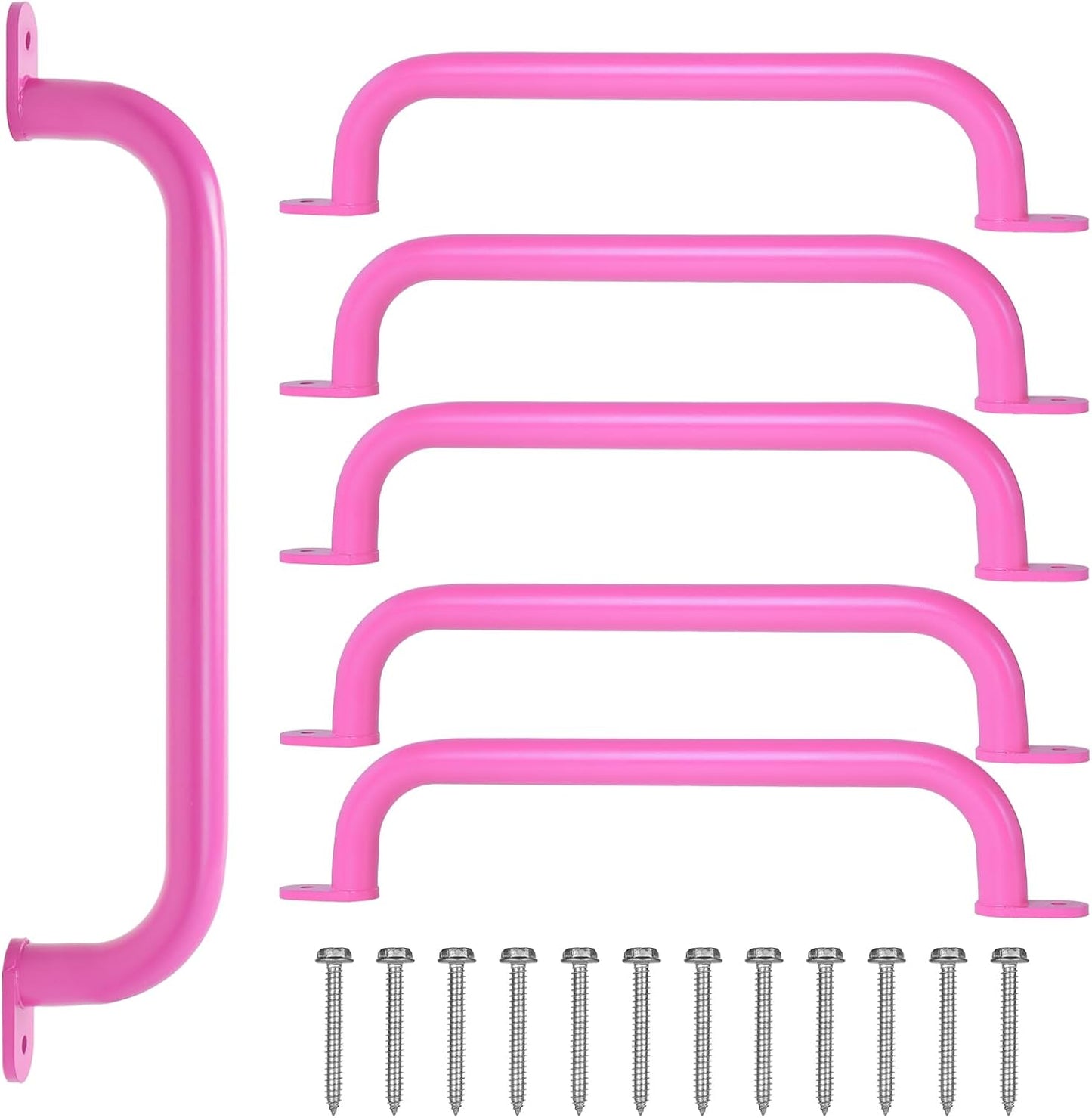 17 Inch Pink Metal Safety Handles for Playground Equipment