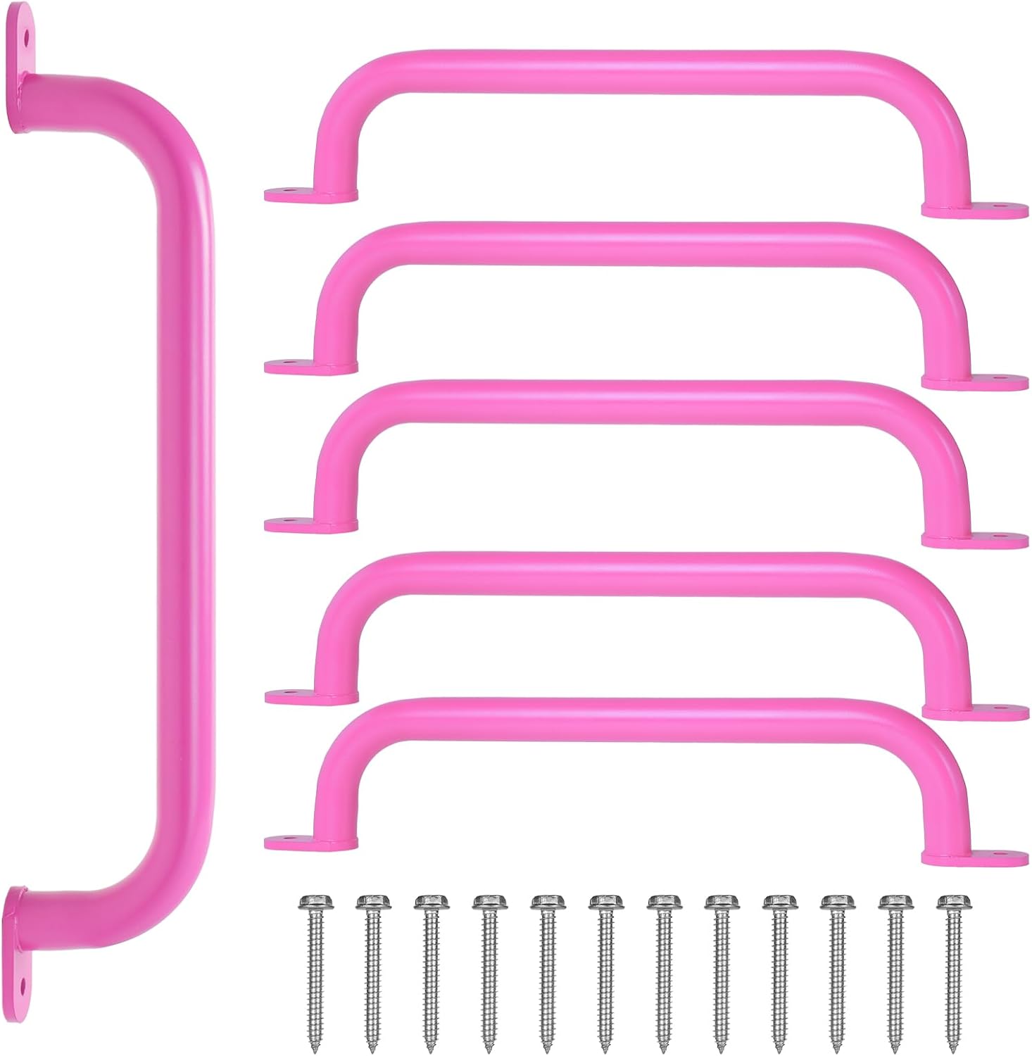 17 Inch Pink Metal Safety Handles for Playground Equipment