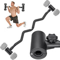 Kipika Dumbbell to Barbell Converter with EZ Curling Bar - 100 lb Per