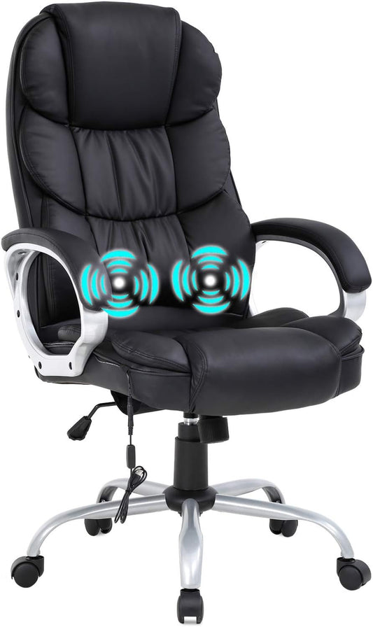 BestOffice Ergonomic Massage Desk Chair with Lumbar Support