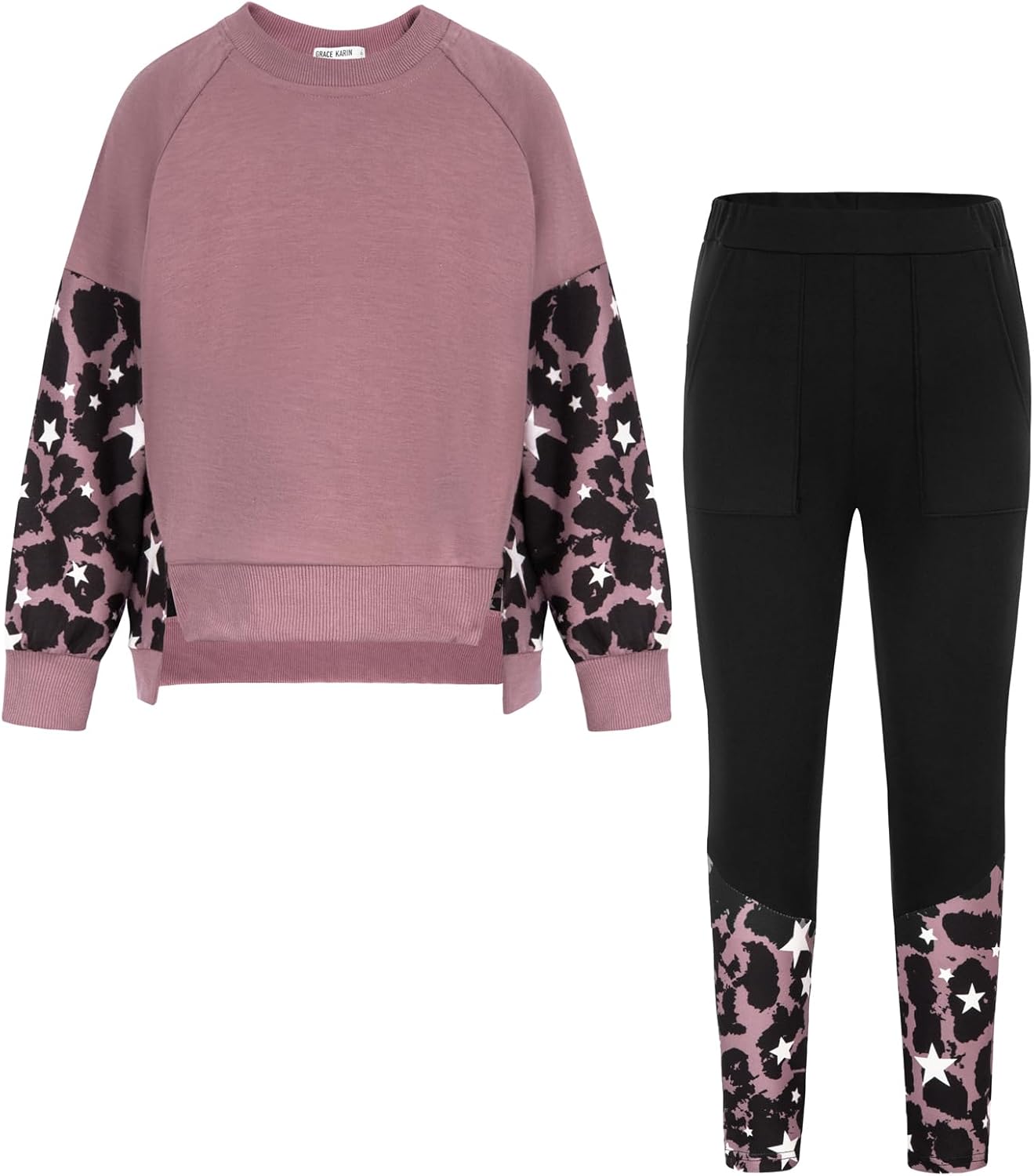 Stylish Girls Sweatshirt and Pants Set for Fashionable Teens