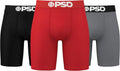 PSD Men's Basic Solid Boxer Briefs - 7 in Inseam Breathable Fit