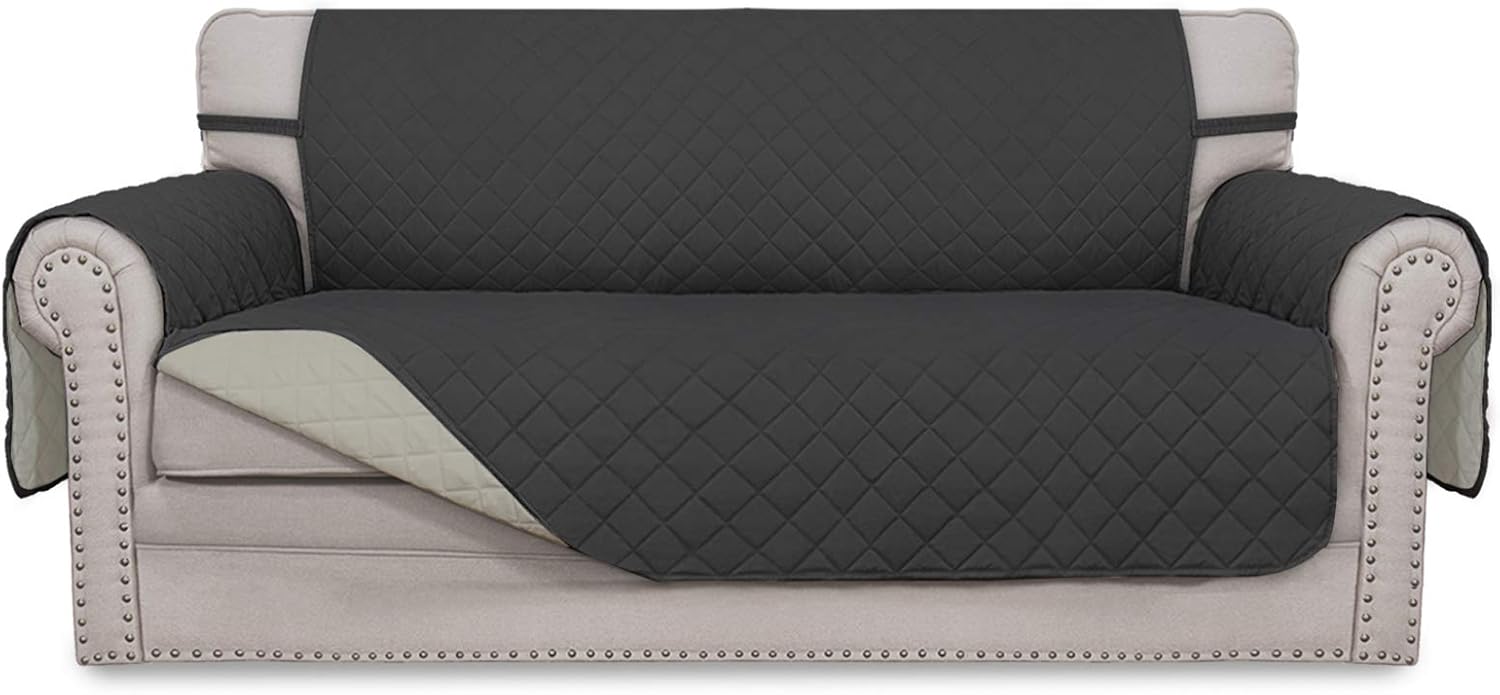 Easy-Going Sofa Slipcover for Loveseat with Elastic Straps