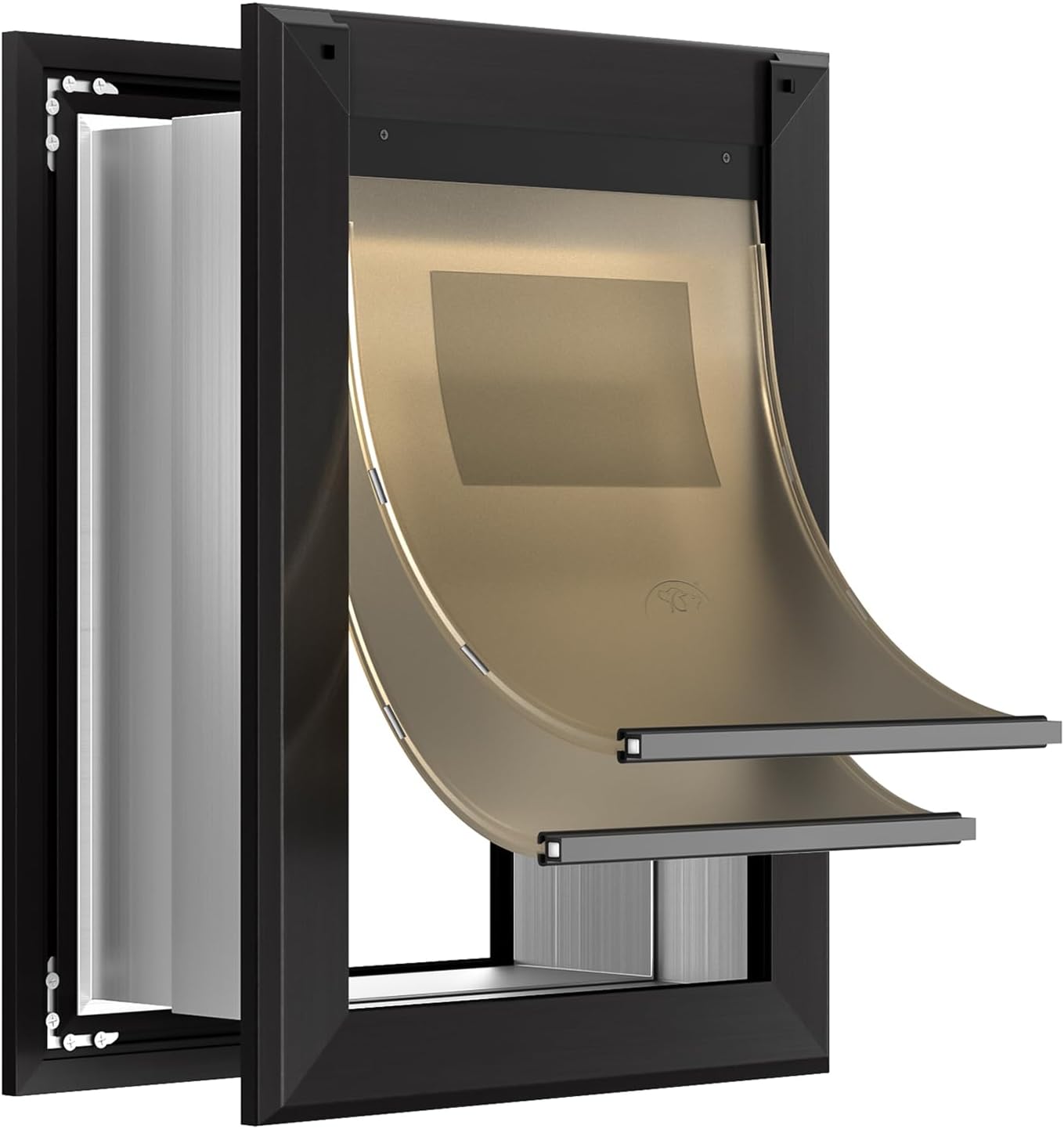 Heavy Duty Large Dog Door for Walls, Up to 110lbs, Easy Access