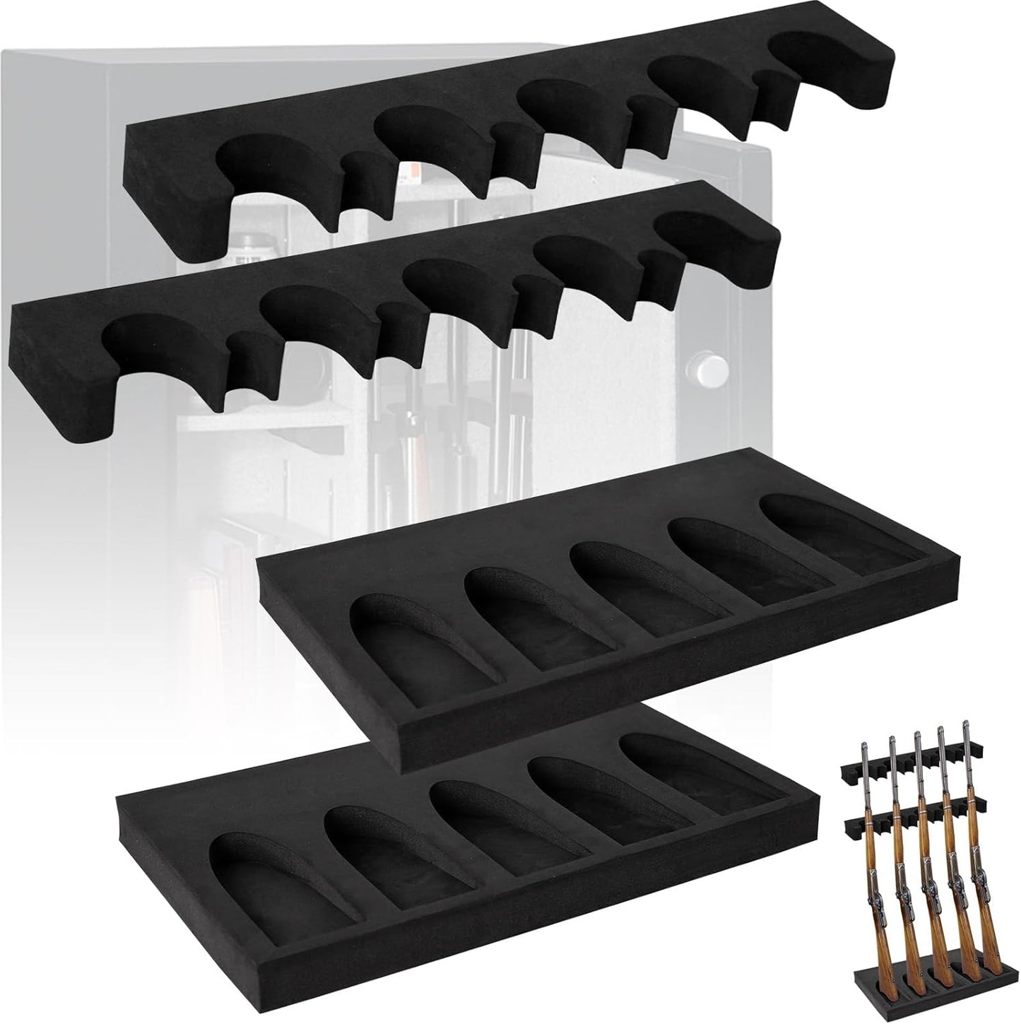Gun Rack for Gun Storage by OCQOTAT - Perfect for Hunters