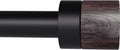 Wood Curtain Rods for Windows 1 in Diameter Adjustable 66 to 120 in