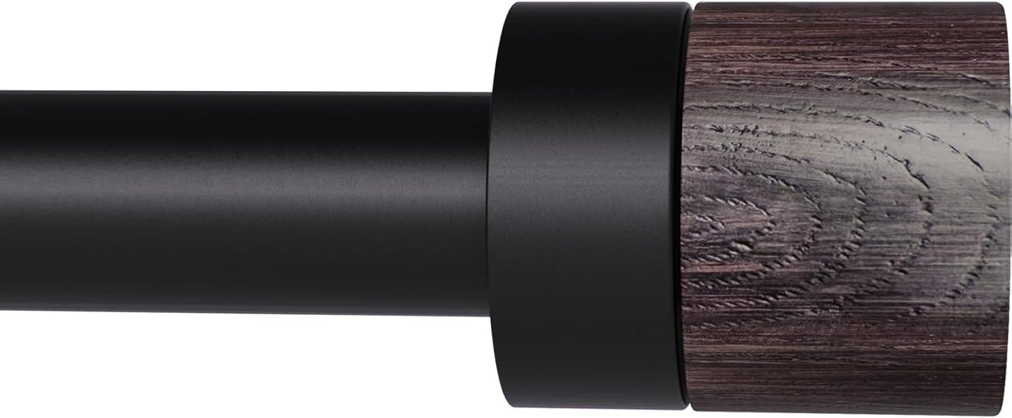 Adjustable Heavy Duty Wood Curtain Rod - Enhance Your Bedroom Decor!