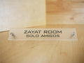 Custom Desk Name Plate - Stainless Steel Legs - 4 Colors!