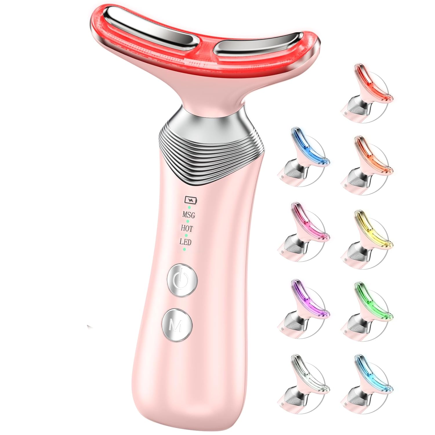 9-in-1 Red Light Therapy Facial Massager for Wrinkles and More